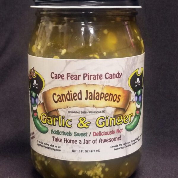 Garlic & Ginger Candied Jalapenos