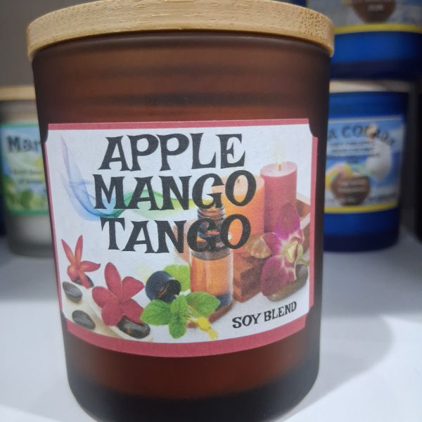 APPLE MANGO TANGO CANDLE - 10 OZ FROSTED CANDLE